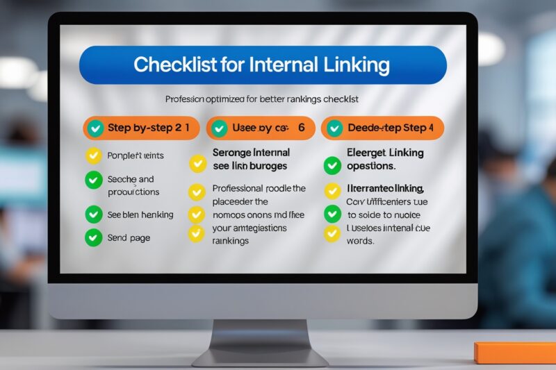 Internal Linking Checklist: Step-by-Step for Better Rankings